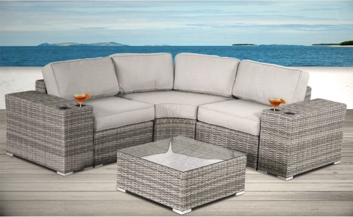 salon, de, jardin, en, resine
